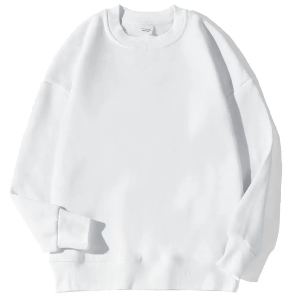 Autumn Winter Solid Hoodie Fashion Warm Fleece Pullover