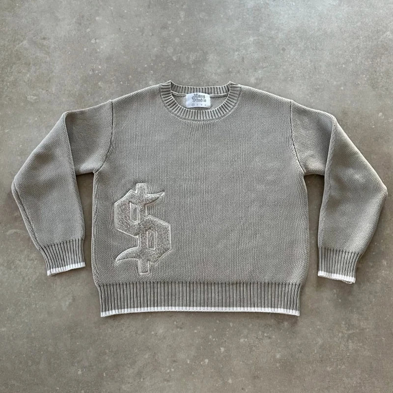 Y2K Long Sleeve Knitted Sweater