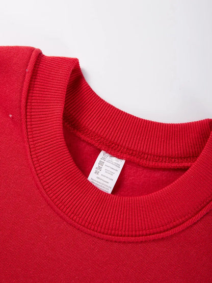 Autumn Winter Solid Hoodie Fashion Warm Fleece Pullover