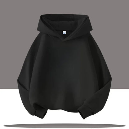 Kids Plain Base Cropped Hoodie