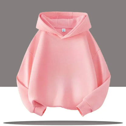 Kids Plain Base Cropped Hoodie