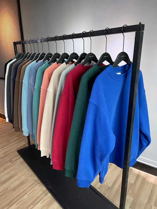 Autumn Winter Solid Hoodie Fashion Warm Fleece Pullover