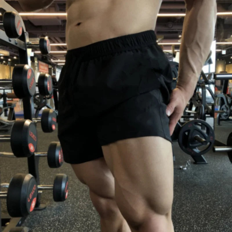 Gym Shorts Men 2 in 1