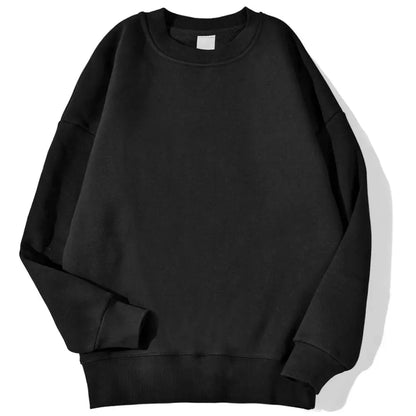 Autumn Winter Solid Hoodie Fashion Warm Fleece Pullover