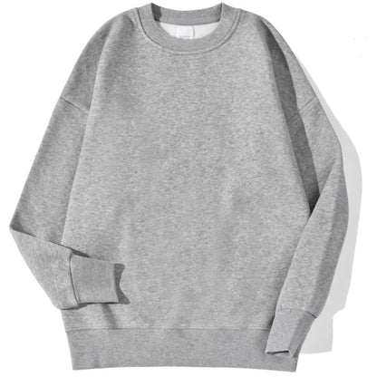 Autumn Winter Solid Hoodie Fashion Warm Fleece Pullover