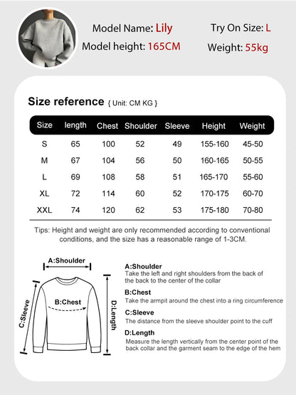 Autumn Winter Solid Hoodie Fashion Warm Fleece Pullover
